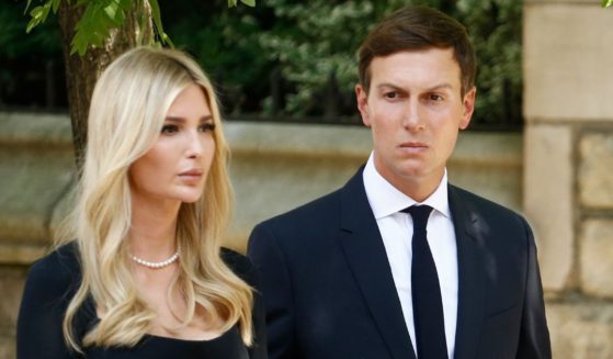 Jared Kushner and his wife, Ivanka Trump, attend the funeral of her mother, Ivana Trump, at St. Vincent Ferrer Roman Catholic Church in New York City on Wednesday.