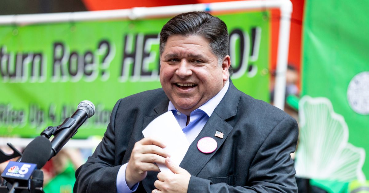 Illinois Gov.J. B. Pritzker speaks at an abortion-rights rally on June 24 in Chicago.