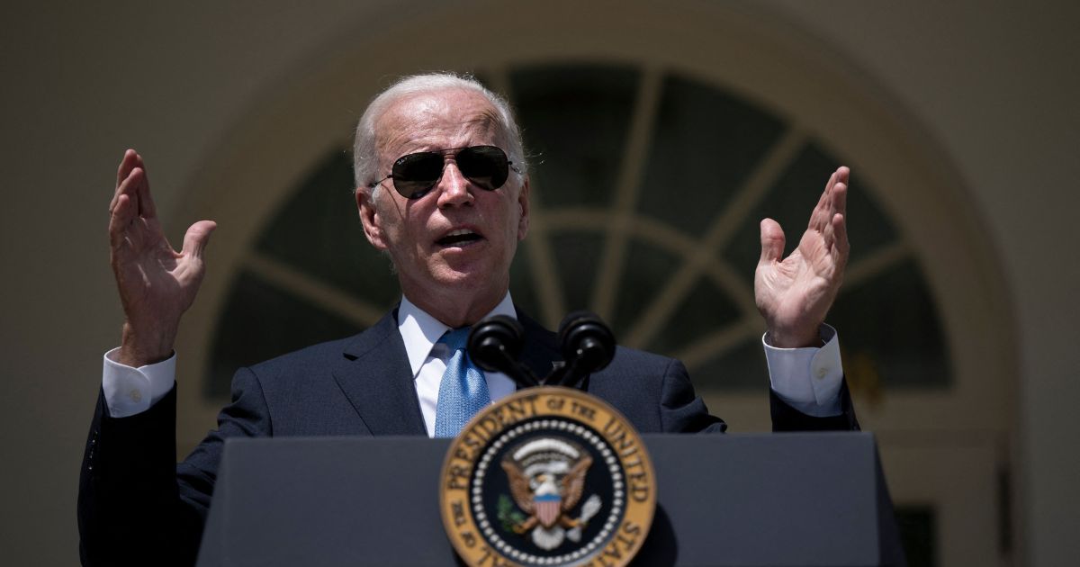 President Joe Biden speaks from the Rose Garden of the White House on Wednesday after testing negative for COVID-19.