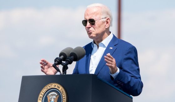President Joe Biden delivers remarks on climate change at the Brayton Point Power Station in Somerset, Massachusetts, on Wednesday.