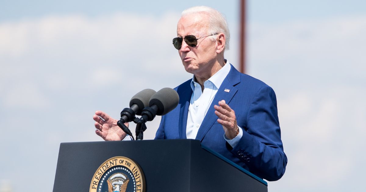President Joe Biden delivers remarks on climate change at the Brayton Point Power Station in Somerset, Massachusetts, on Wednesday.