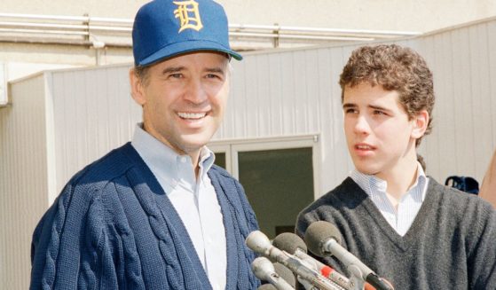 Then-Sen. Joseph Biden is seen with his son Hunter Biden in a file photo from March 1988. As a senator, Biden bragged about helping pass a law mandating stiff sentences for possession of crack cocaine that impacted the lives of many. If those standards were still in place, his son might be at risk of facing a very long sentence.