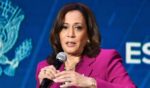 Vice President Kamala Harris speaks onstage Saturday during the Essence Festival of Culture at the Ernest N. Morial Convention Center in New Orleans.