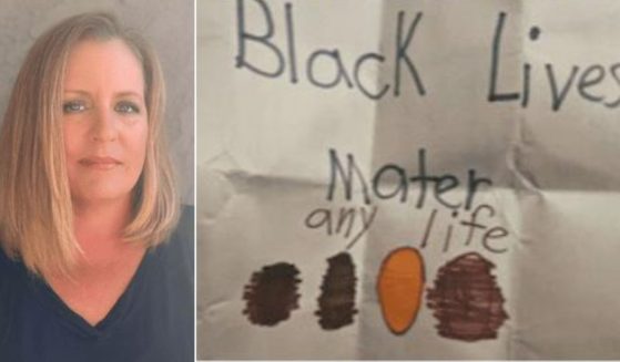 Chelsea Boyle's young daughter was punished for this "Black Lives Matter drawing.
