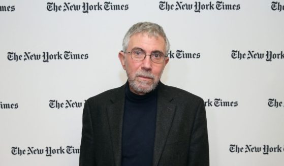 Times columnist Paul Krugman posing for a picture