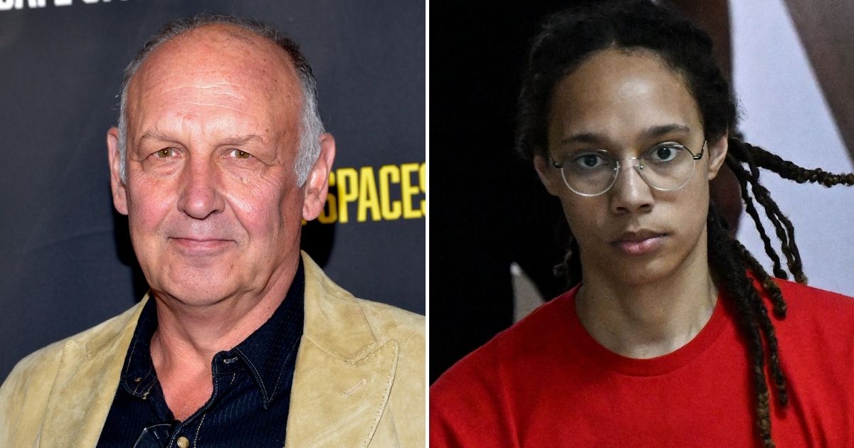 After numerous celebrities and politicians have spoken out asking for America to intercede in WNBA star Brittney Griner's, right, incarceration in Russia, Nick Searcy, left, spoke out, stating America should first focus on numerous Americans who have been jailed over the Jan. 6, 2021, Capitol incursion.