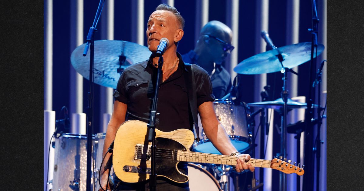 Bruce Springsteen performed onstage at the Kennedy Center on April 24 in Washington, D.C.