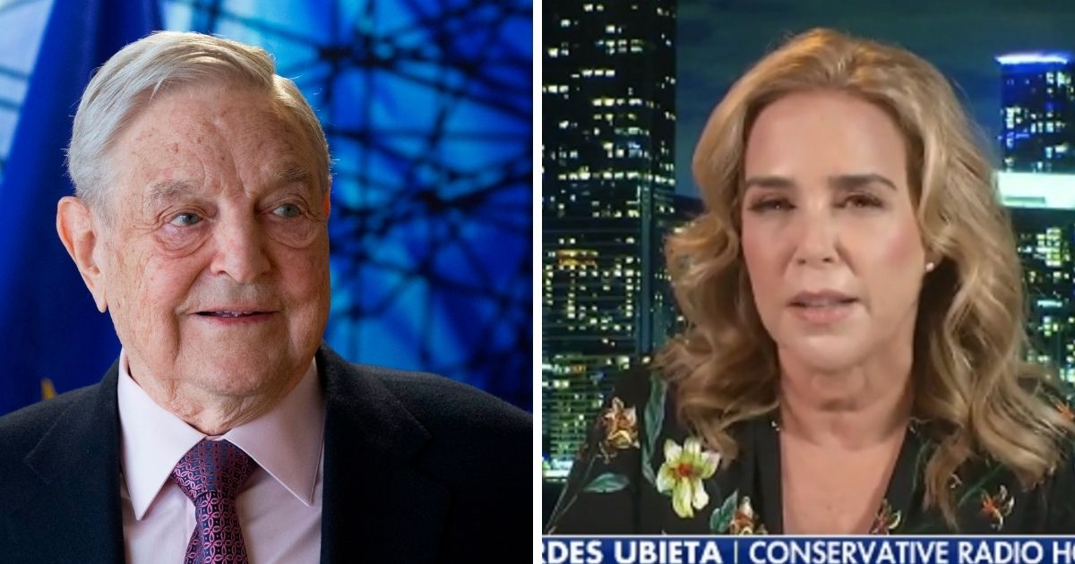 Liberal billionaire George Soros, left; conservative radio host Lourdes Ubieta, right.