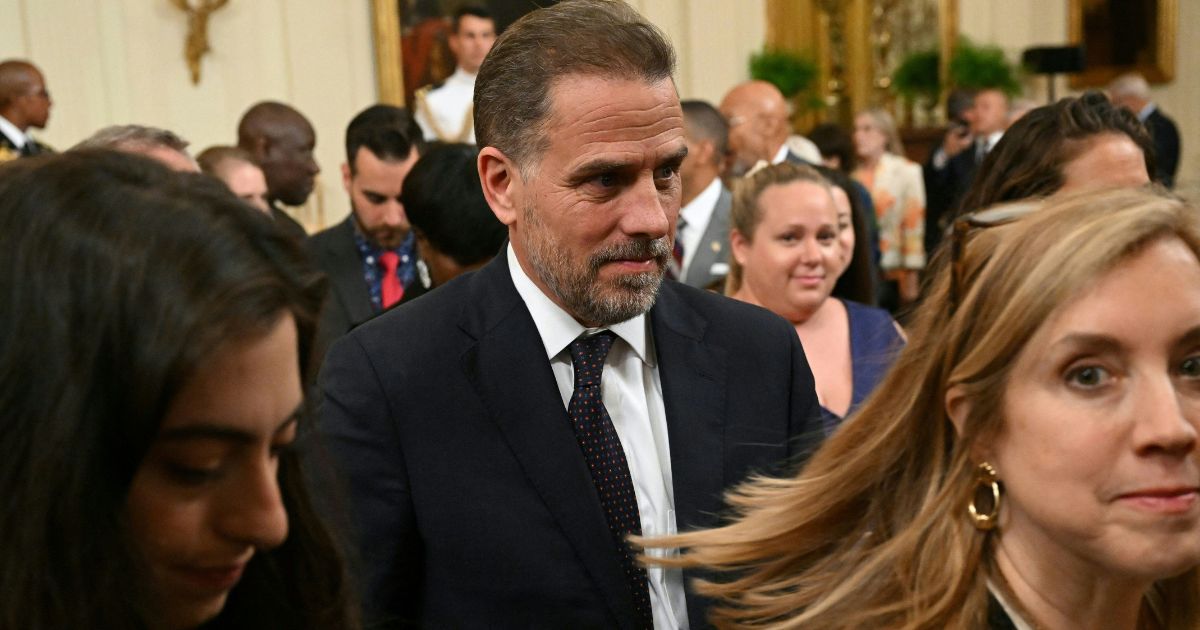 Hunter Biden, son of President Joe Biden, is pictured at a White House ceremony last week honoring recipients of the Presidential Medal of Freedom, the nation's highest civilian honor.