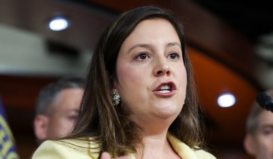 House Republican Conference Chairwoman Elise Stefanik of New York addresses a new conference June 8 at the Capitol.