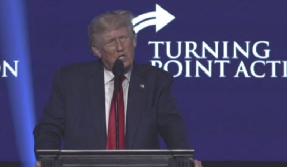 President Donald Trump addresses the Turning Point Action Student Action Summit on Saturday in Tampa,. Florida.