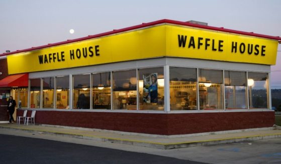 A Waffle House restaurant is pictured in Bessemer, Alabama, on March 29, 2021.