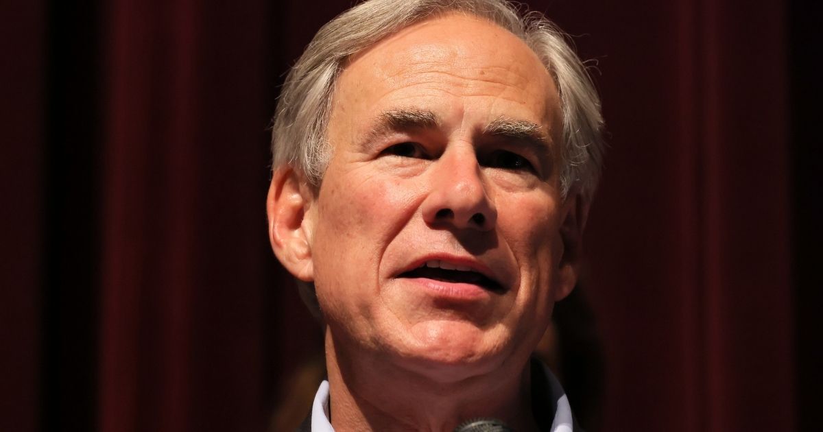 Governor Greg Abbott speaks during a press conference about the mass shooting at Uvalde High School on May 27, in Uvalde, Texas.