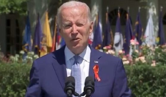 President Joe Biden makes a statement Monday on signing the Safer Communities Act.
