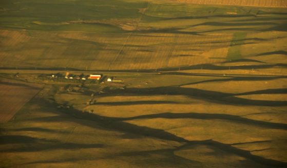 Farmland in southern North Dakota near Bismarck