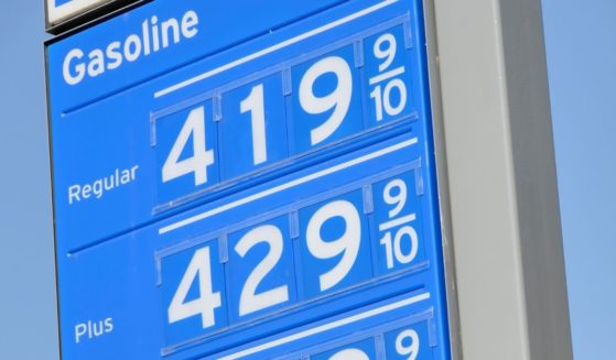 Gas prices are well over $4 per gallon at American gas stations, as shown in this stock photo.