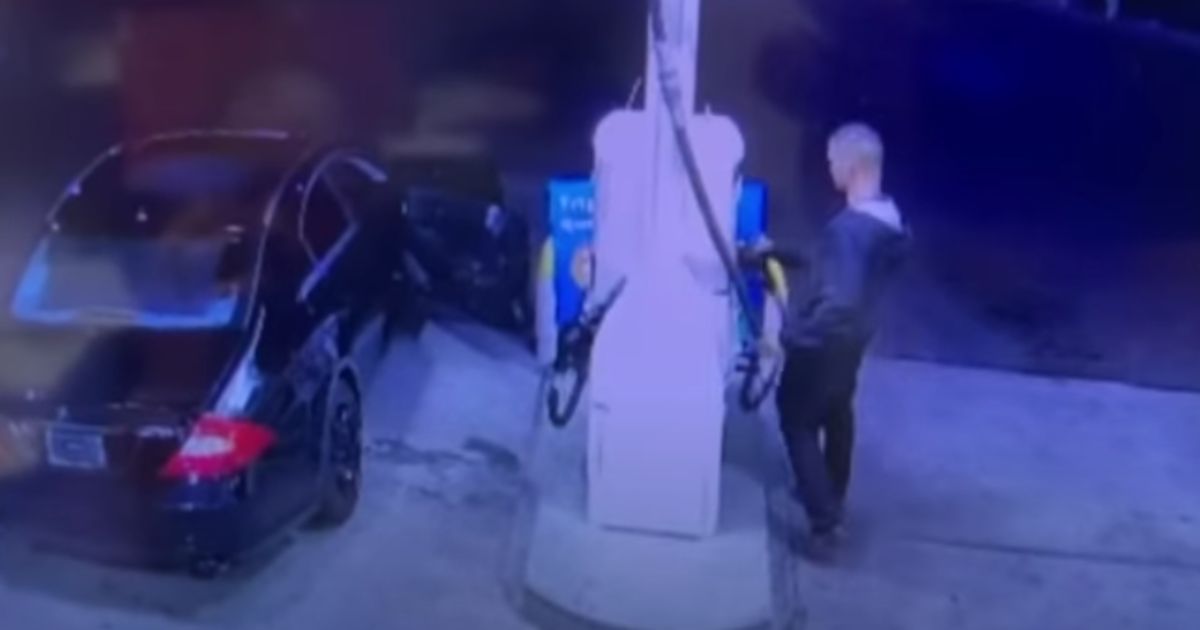 A man in Roseville, California, was caught on camera stealing gas.