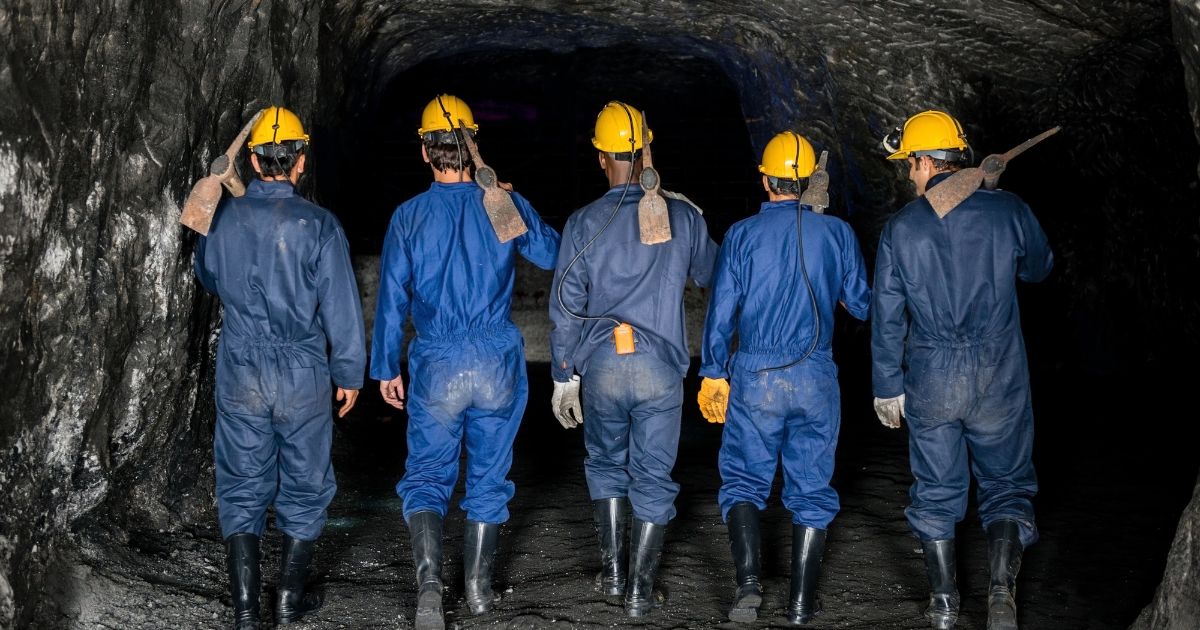 The above stock image is of miners