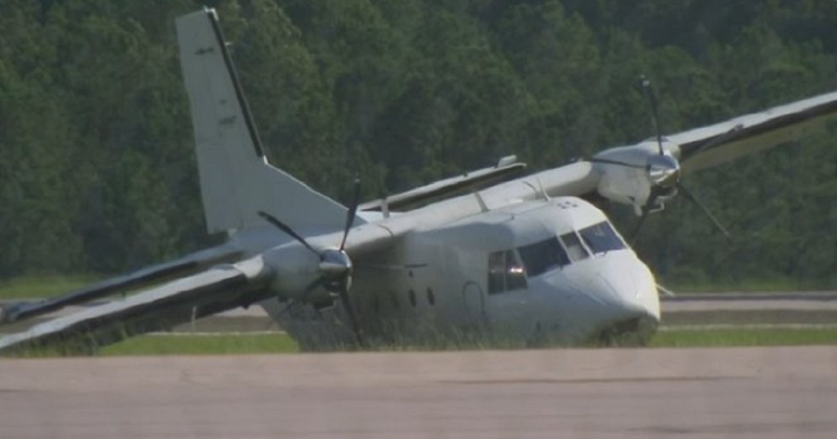A twin-engine plane that crashed Friday at Raleigh-Durham International Airport in North Carolina.