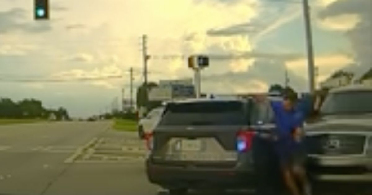 Last Friday, a police dashcam in Byron, Georgia, captured a reckless driver that hit several people, rammed into police vehicles and attempted to flee the scene with a child in the backseat.