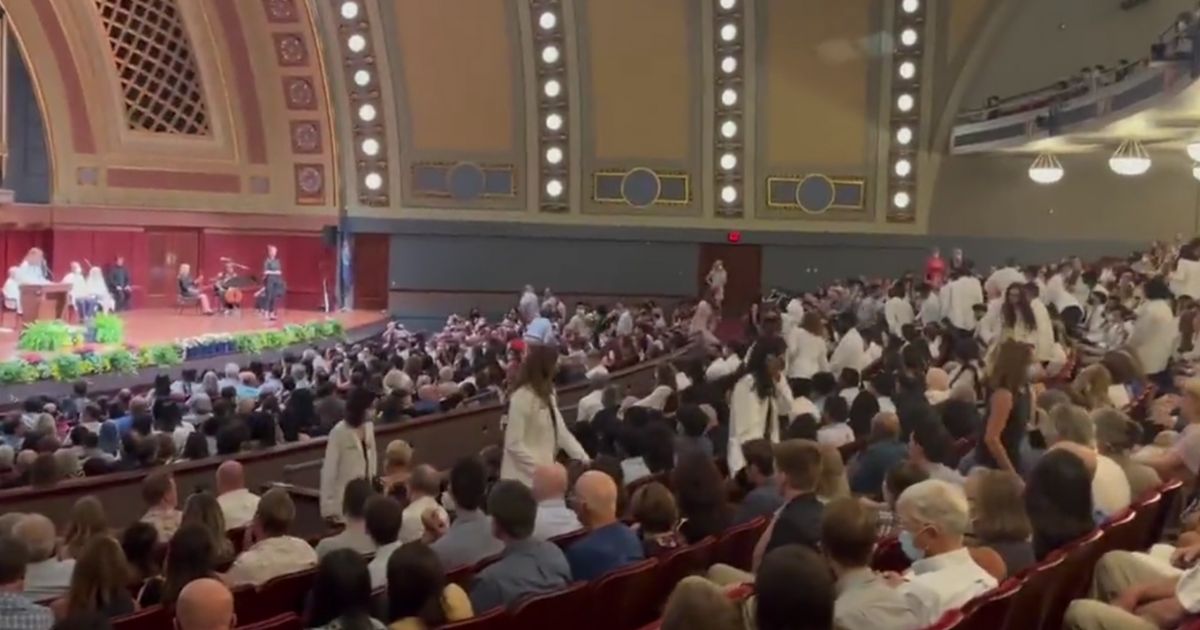 Medical students from the University of Michigan walked out during the keynote address at the White Coat Ceremony.