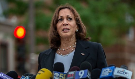 Vice President Kamala Harris speaks on Tuesday near the scene of the Fourth of July parade shooting in Highland Park, Illinois.