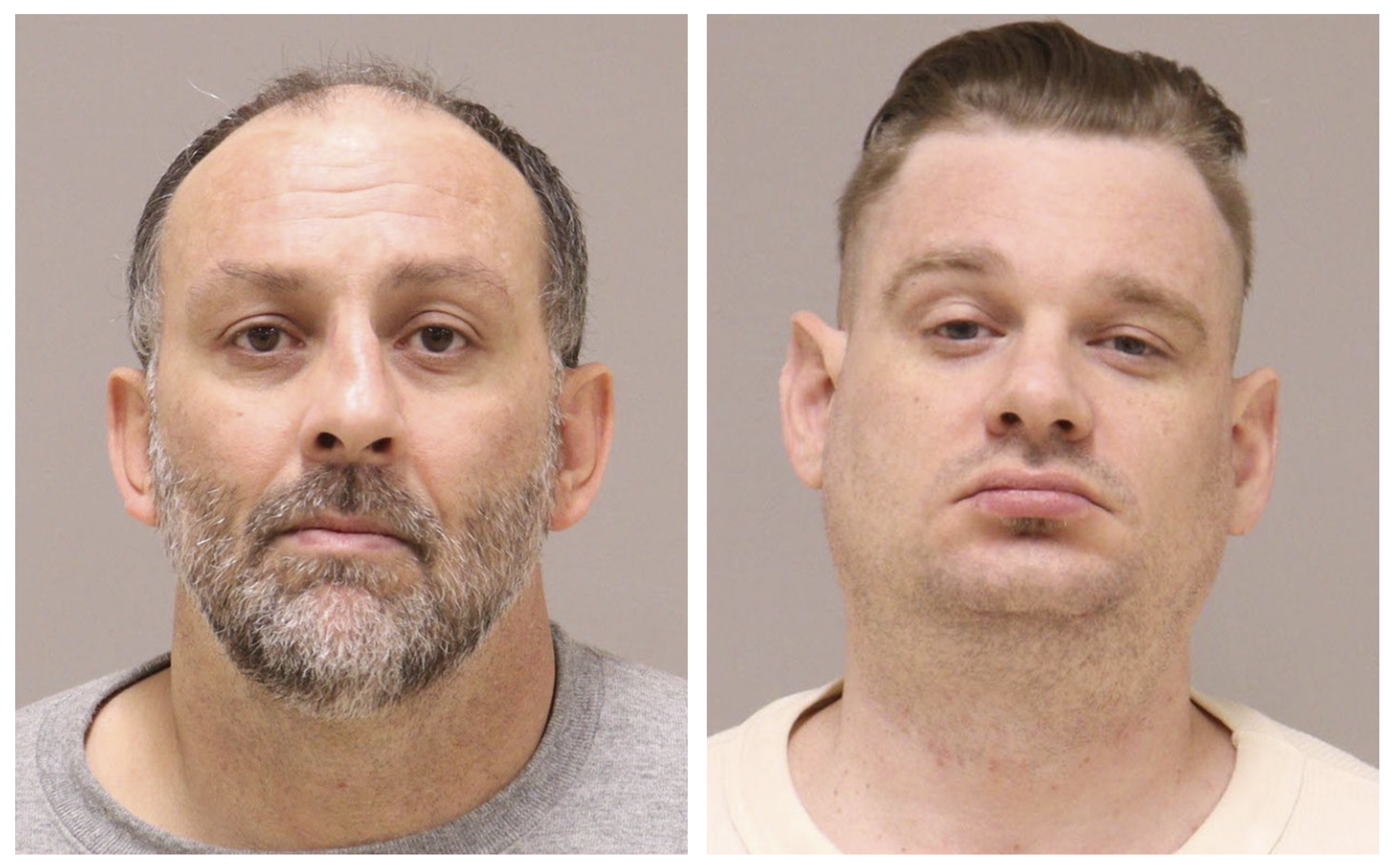 Barry Croft Jr., left, and Adam Fox, right, were convicted of conspiring to kidnap Michigan Gov. Gretchen Whitmer on Tuesday.