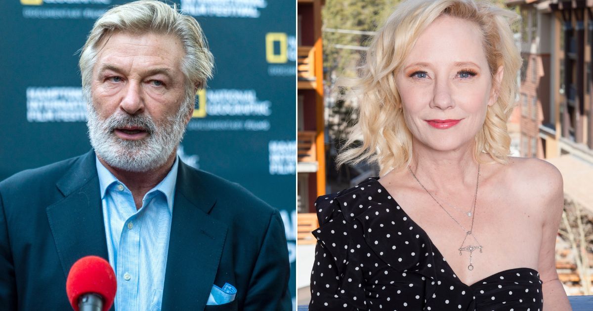 Alec Baldwin, left, is facing criticism after offering support to Anne Heche, right, following her car crash on Friday, where the actress was allegedly driving drunk during the day, causing her to crash into a home in Los Angeles, California.