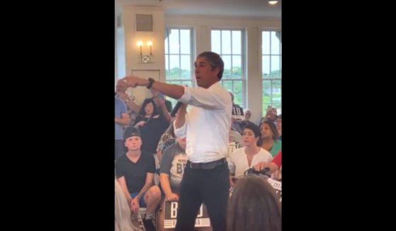 Texas gubernatorial candidate Beto O'Rourke lost his temper with a heckler during a Thursday campaign event in Mineral Wells, Texas.