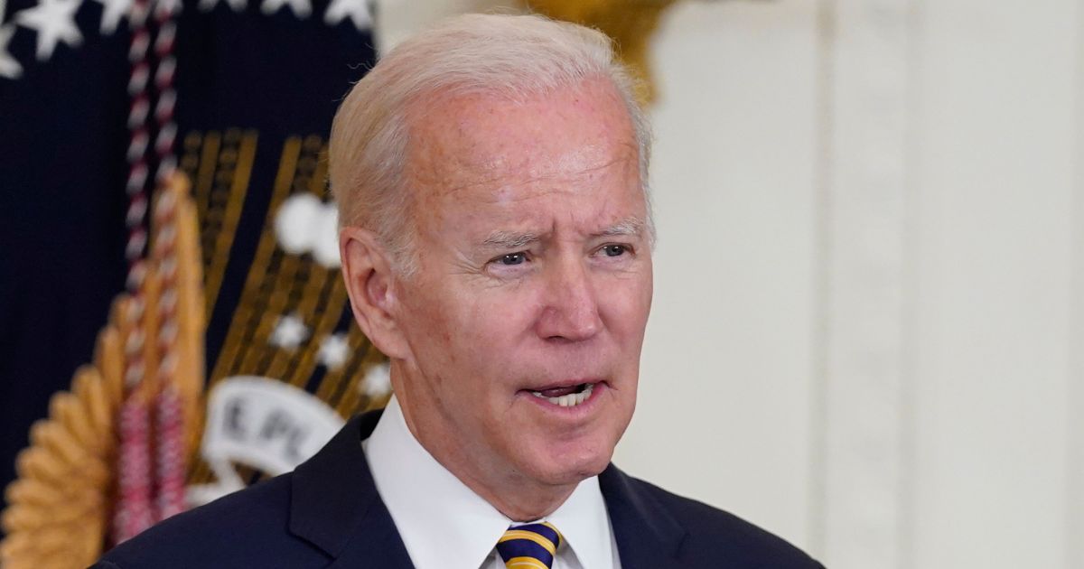 President Joe Biden speaks at the White House in Washington on Aug. 10.
