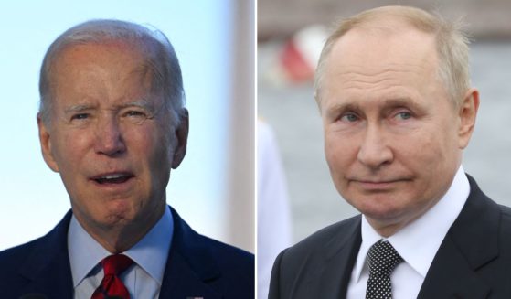 President Joe Biden, left, and his administration lost America's advantage of not negotiating for Americans who are being held hostage after his administration worked with Vlamidir Putin's, right, Russia to broker a prisoner exchange for Britney Griner and another American prisoner.