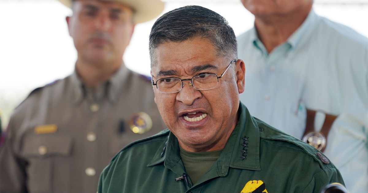 Border Patrol Chief Raul L. Ortiz speaks to the media