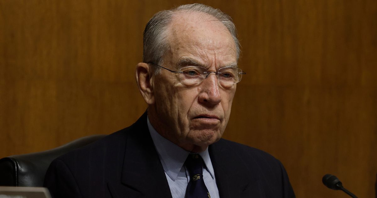 GOP Sen. Chuck Grassley of Iowa attends the Senate hearing on "Protecting America’s Children From Gun Violence" with the Senate Judiciary Committee at the U.S. Capitol in Washington, D.C., on June 15.