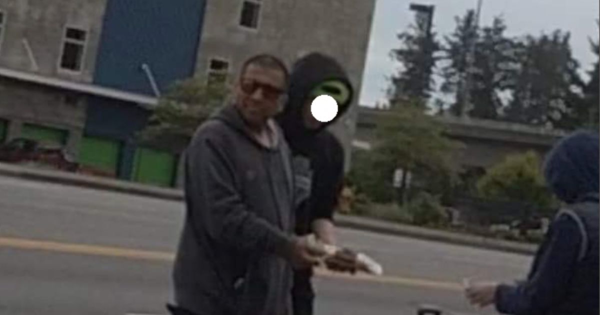 The Everett Police Department posted this photo after the man pictured used a counterfeit $100 to take money from an 11-year-old child's lemonade stand in Everett, Washington, over the summer.