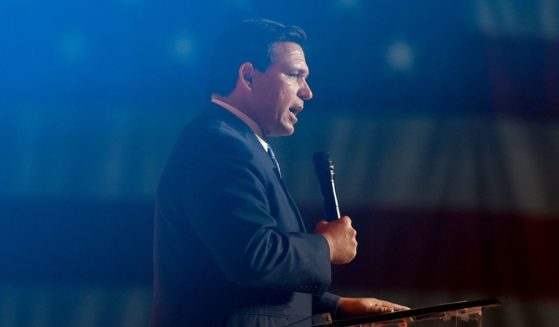 Florida's GOP Gov. Ron DeSantis speaks during the Turning Point USA Student Action Summit in Tampa, Florida, on July 22.