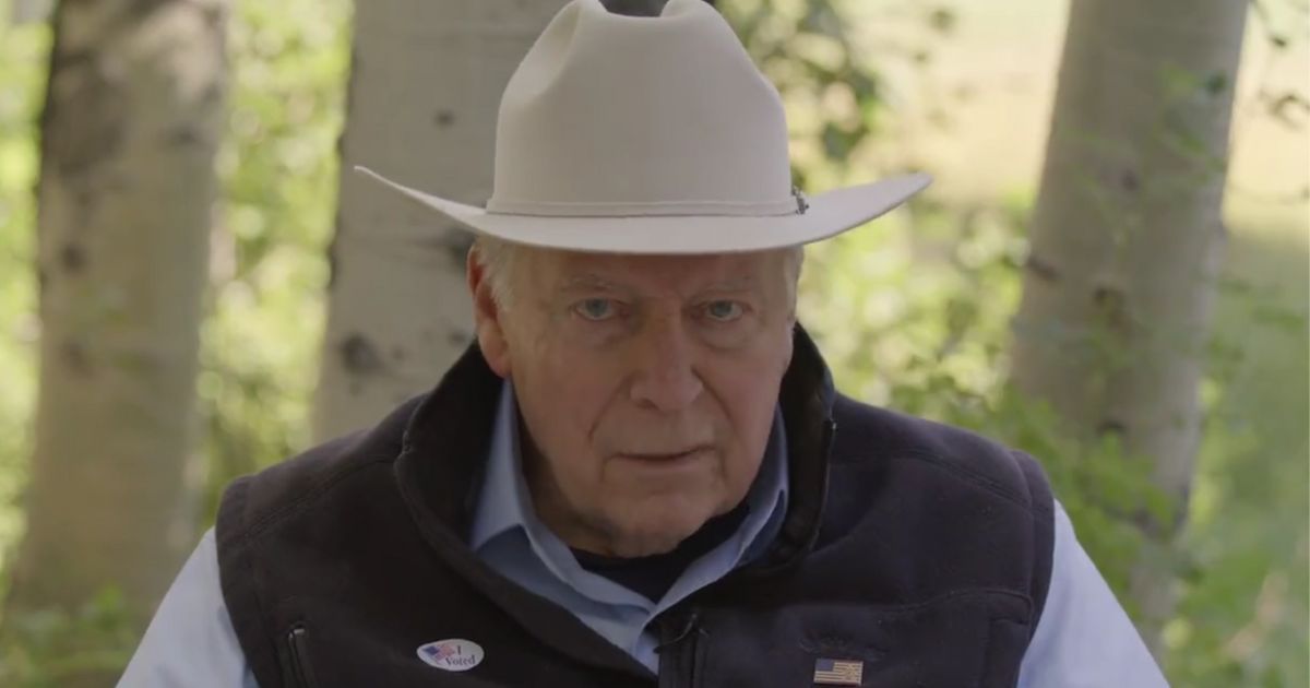 Former Vice President Dick Cheney appeared in an ad endorsing his daughter Liz.