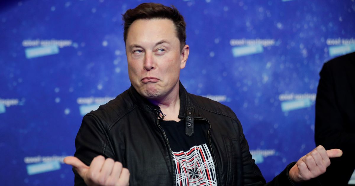 Elon Musk arrives on the red carpet for the Axel Springer Award on Dec. 1, 2020, in Berlin.