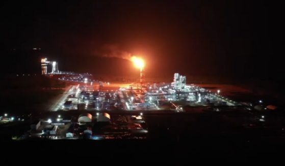 Video posted by The Sun shows Russian gas firm Gazprom burning off huge quantities of natural gas, creating an environmental hazard as it deprives Europeans of much-needed winter fuel.
