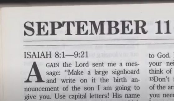 The September 11 reading in the One-Year Bible directs readers to Isaiah's grim prophecy for judgment and destruction.
