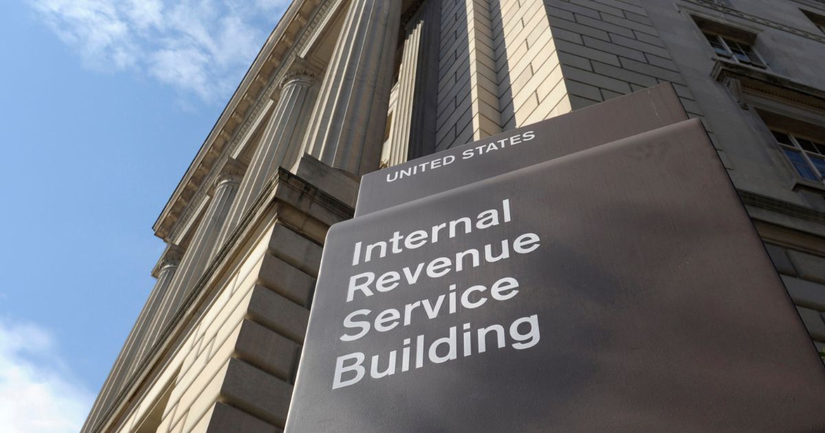 the exterior of the Internal Revenue Service building in Washington