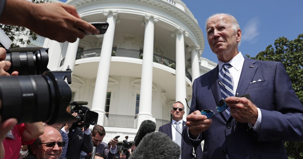 President Joe Biden speaks to reporters at the White House on Friday in Washington, D.C.