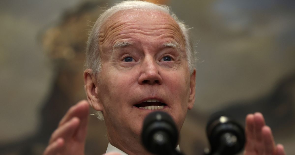 President Joe Biden discusses his decision to forgive student loan debt at the White House Wednesday.