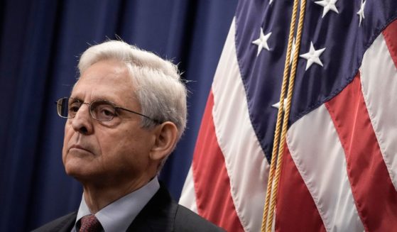 Attorney Merrick Garland attends a news conference at the U.S. Department of Justice on Tuesday in Washington, D.C.