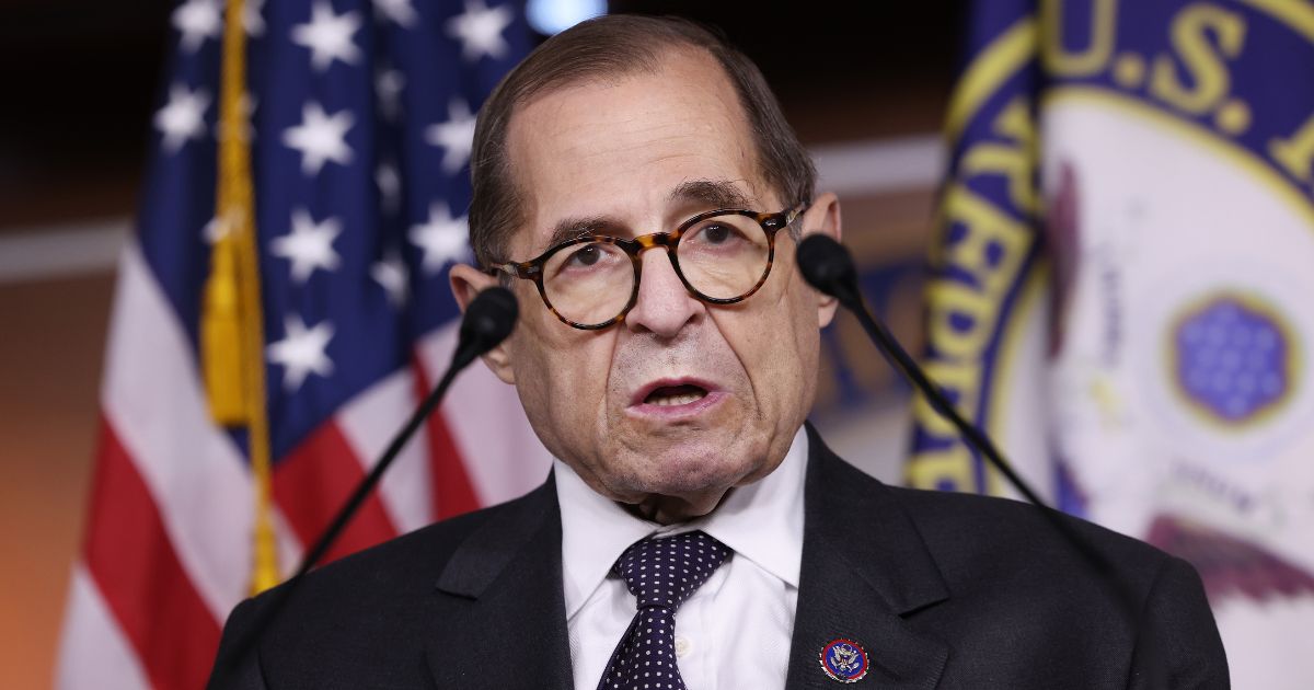 Democratic Rep. Jerry Nadler speaks at a news conference on the Protecting Our Democracy Act at the U.S. Capitol in Washington, D.C., on Sept. 21, 2021.