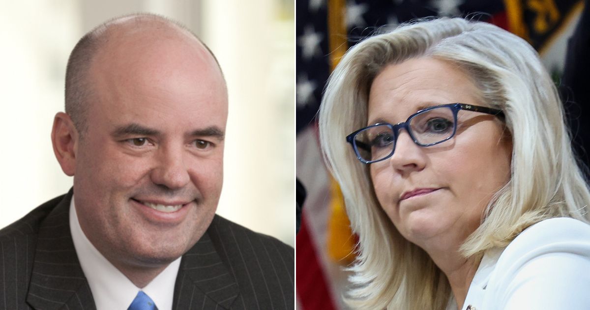 Philip J. Perry, left, is the husband of Wyoming Republican Rep. Liz Cheney, right.