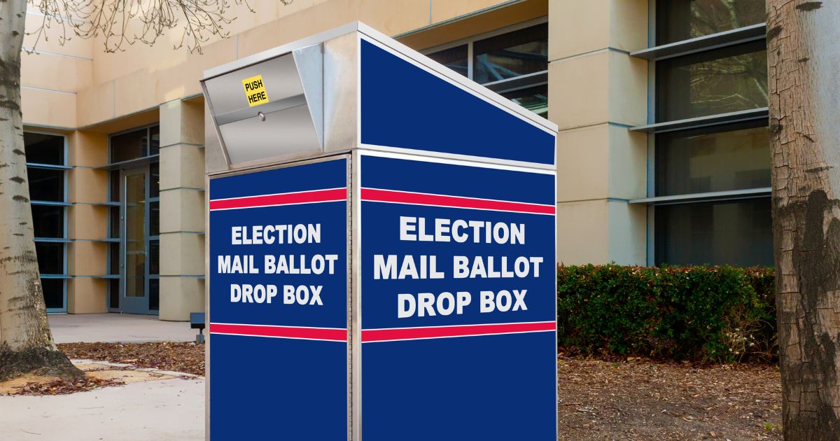 A generic ballot drop box.