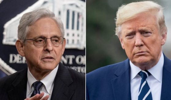 Attorney General Merrick Garland, left, in a file photo from Thursday, hasn't been honest with the American people about Monday's raid on the South Florida home of former President Donald Trump, right, in a 2020 file photo.