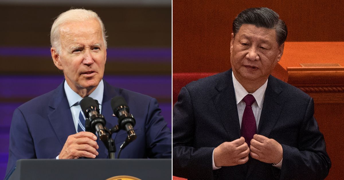 President Joe Biden, left; Chinese Presdeint Xi Jinping, right.