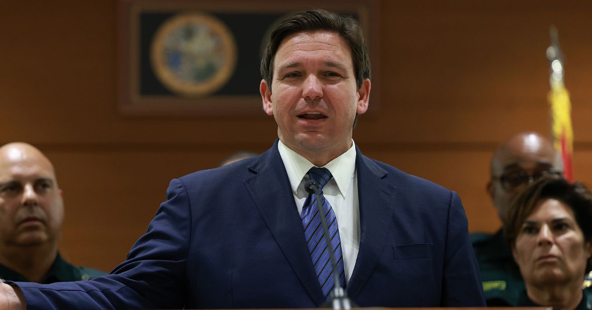 Florida Gov. Ron DeSantis is pictured in a file photo from Aug. 18.