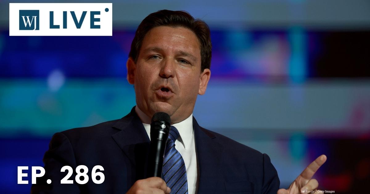 Florida Gov. Ron DeSantis speaks during the Turning Point USA Student Action Summit at the Tampa Convention Center in Tampa, Florida, on July 22.